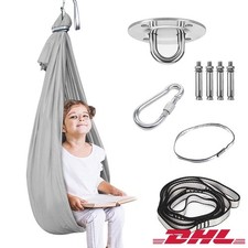 200kg Kinder Therapie Schaukel Hängematte Therapieschaukel 360°Drehend 280x150cm