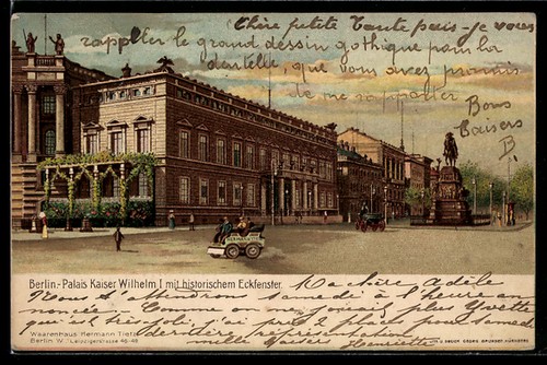 Lithographie berlin palais - lithographie,