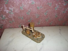 Nostalgie-Holzplatz+Säge-Stall-Krippe-Küche-Puppenstube-Bauernhof-Garten