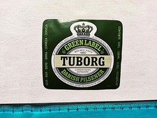 Etikett Bier Tuborg Green