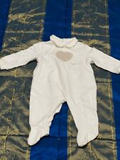 PROMO! DIE EULE - Sweatshirt Strampler mit Herz beige 6 Monate 62 cm