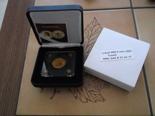 Münze 3000 francs 999 - francs, st