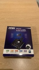 ATEN CS22U 2-Port KVM Switch, VGA 2x USB, Tastatur-Maus-Umschalter
