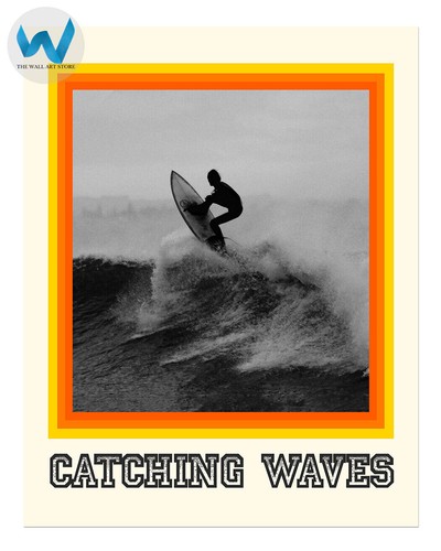 Catching waves surfer - catching,