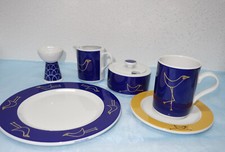 Arzberg Siegerdesign Cult Flying Object David Palterer Vogel blau Teile zur Wahl