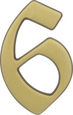 Alpertec Hausnummer 6 Bronze Hausnummern Hausnummerschild