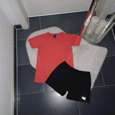 Set sport outfit 34 36 nike Sportshirt Orangerot  laufshorts puma schwarz Top