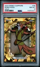 Topps Chrome Sapphire Disney 2024 ROBIN HOOD Gold /50 PSA 8