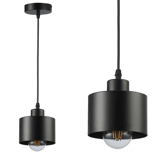 Pendelleuchte e27 schwarz mit - pendelleuchte,