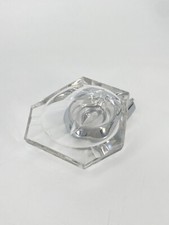 * SEIFENSCHALE ART DECO GLAS KRISTALLGLAS CHROM ANTIK