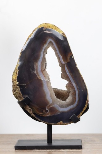 Amethyst stone banded agate - amethyst,
