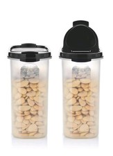 Tupperware Eidgenosse oval 1,7 Liter Schüttöffnung  schwarz Vorratdose NEU OVP 