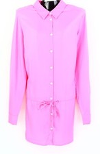 Long-Hemd Gr. 42 Pink Damen Langarmbluse Shirt Tunika RPW