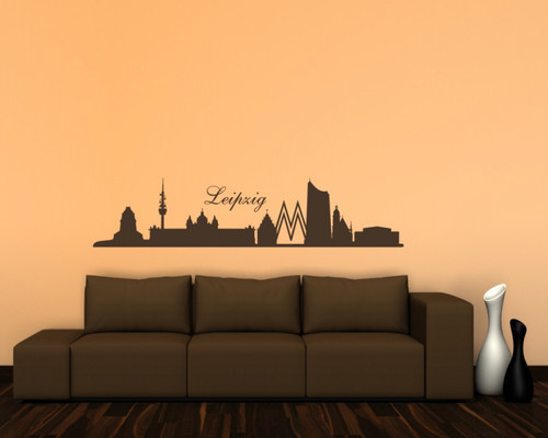 Wandtattoo leipzig skyline - wandtattoo,