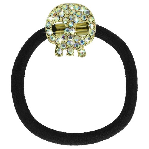 Haargummi totenkopf strass emo - totenkopf,