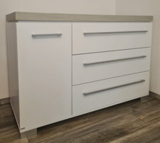 Wickel-Kommode PAIDI Kira Weiß / Eiche Nautik B/T/H - 135.3/55.6/90.3cm