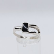 Damen Ring  Onyx Edelstein 925