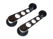 2 Fensterkurbel chrome VW Bus T1 T2 T3 Karmann Käfer Golf  Porsche 924 944 Polo