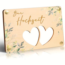 Geldgeschenk Karte aus Holz