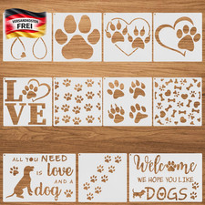 Hundepfoten Druckschablonen