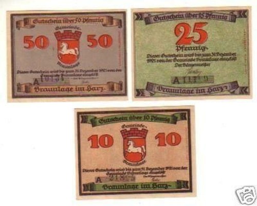 Banknoten notgeld stadt - banknoten,