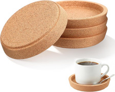 4 Stück Korkuntersetzer Rund