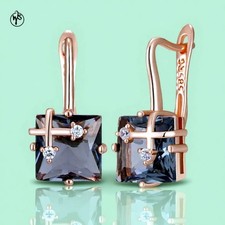 Große Quadrat Ohrringe in