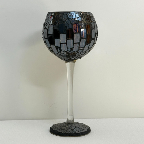 Mosaic glass candle - mosaic, holder