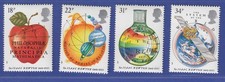 Großbritannien 1987 Isaac Newton Buch "Principia" Mi.-Nr. 1101-1104 Satz ** 