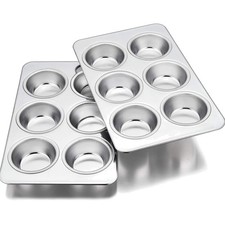 Edelstahl Muffinform Set für