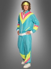 80er Jahre Trainingsanzug blau