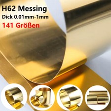 Messingplatte Messingfolie Messing Blechband Rolle Dicke 0,01 bis 1mm 141 Größen