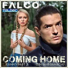 7" FALCO Jeanny Part 2 Coming Home BOLLAND Ein Jahr danach TELDEC 1986 like NEW!