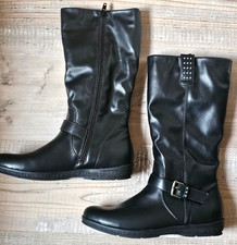 Stiefel Größe 37 Graceland schwarz flacher Absatz warm gefüttert NEU