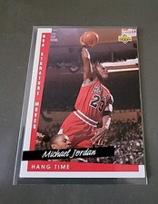 MICHAEL JORDAN NBA CARD UPPER DECK 1993-94 HANG TIME # 237 CHICAGO BULLS