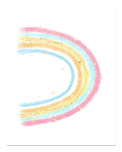 Bunte regenbogen wandkunst - bunte, regenbogen-wandkunst