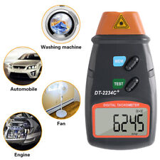 Berührungsloser Drehzahlmesser LCD Laser Umdrehungsmeßer Tachometer Messgerät