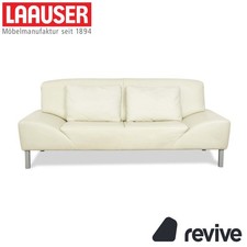 Laauser Leder Zweisitzer Creme