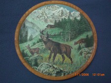 Holzteller/Wandteller bemalt