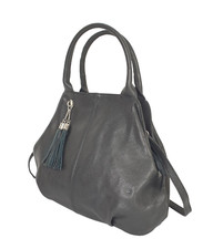 59) BORSE IN PELLE Italy Damen Tasche Ledertasche Neu Schwarz Echtes Leder