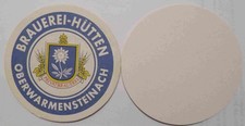 2 Bierdeckel Brauerei-Hütten Oberwarmensteinach Oberfranken