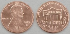 USA 1 Cent Lincoln 2019 D unz.