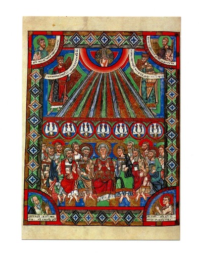 Postkarte evangeliar heinrichs - postkarte,