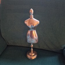 Skulptur Schneiderpuppe DEKO EDELSTAHL SILBER 35 CM