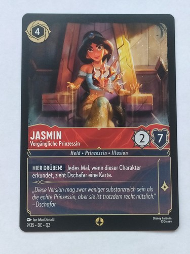 Disney lorcana karte - lorcana, jasmin