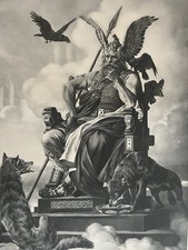 Kunstdrucke Nordische Mythologie v. Johannes Gehrts 7 Stck. Poster