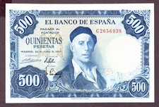 SPANIEN 500 PESETAS Banknote