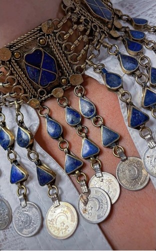 Afghan lapis kuchi halskette - kuchi,