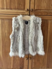 Fellweste beige Echtfell