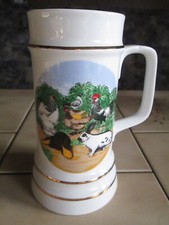 Porzellan bierkrug - porzellan,